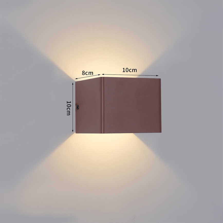 Brilagi - DONNANI LED Outdoor Wall Light LED/5W/230V Brown IP44