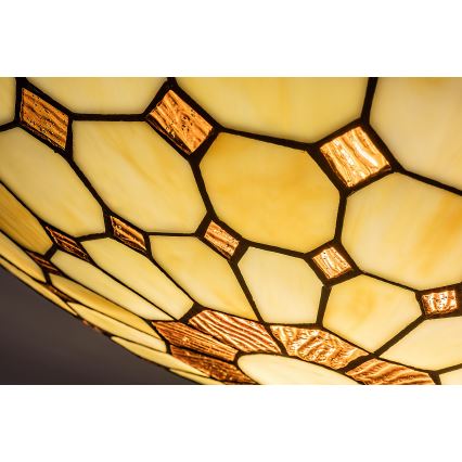 Brilagi - DORAN Tiffany stained-glass ceiling light 2xE27/60W/230V