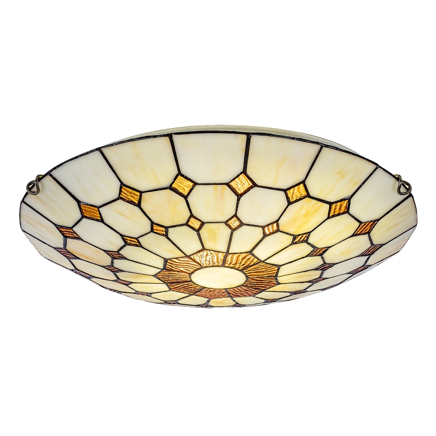Brilagi - DORAN Tiffany stained-glass ceiling light 2xE27/60W/230V