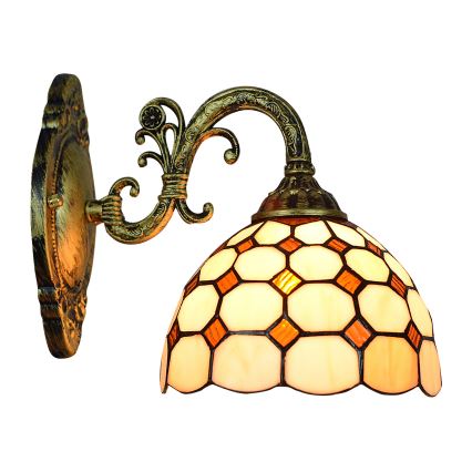 Brilagi - DORAN Tiffany stained-glass wall lamp 1xE27/40W/230V