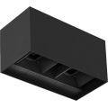 Brilagi - DOUBLE CUBE LED Outdoor Wall Light, 12W/230V, Black, IP65