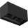 Brilagi - DOUBLE CUBE LED Outdoor Wall Light, 12W/230V, Black, IP65