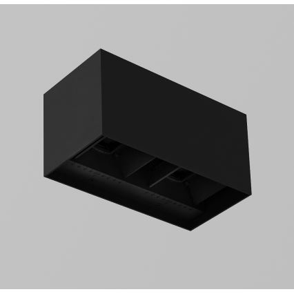 Brilagi - DOUBLE CUBE LED Outdoor Wall Light, 12W/230V, Black, IP65