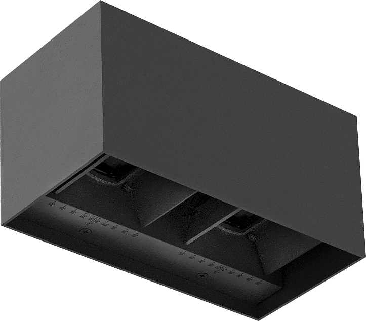 Brilagi - DOUBLE CUBE Outdoor LED Wall Light LED/12W/230V anthracite IP65