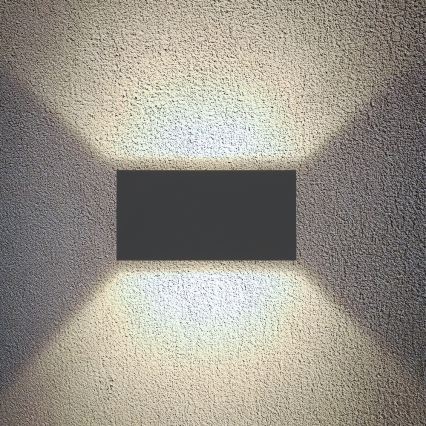 Brilagi - DOUBLE CUBE Outdoor LED Wall Light LED/12W/230V anthracite IP65