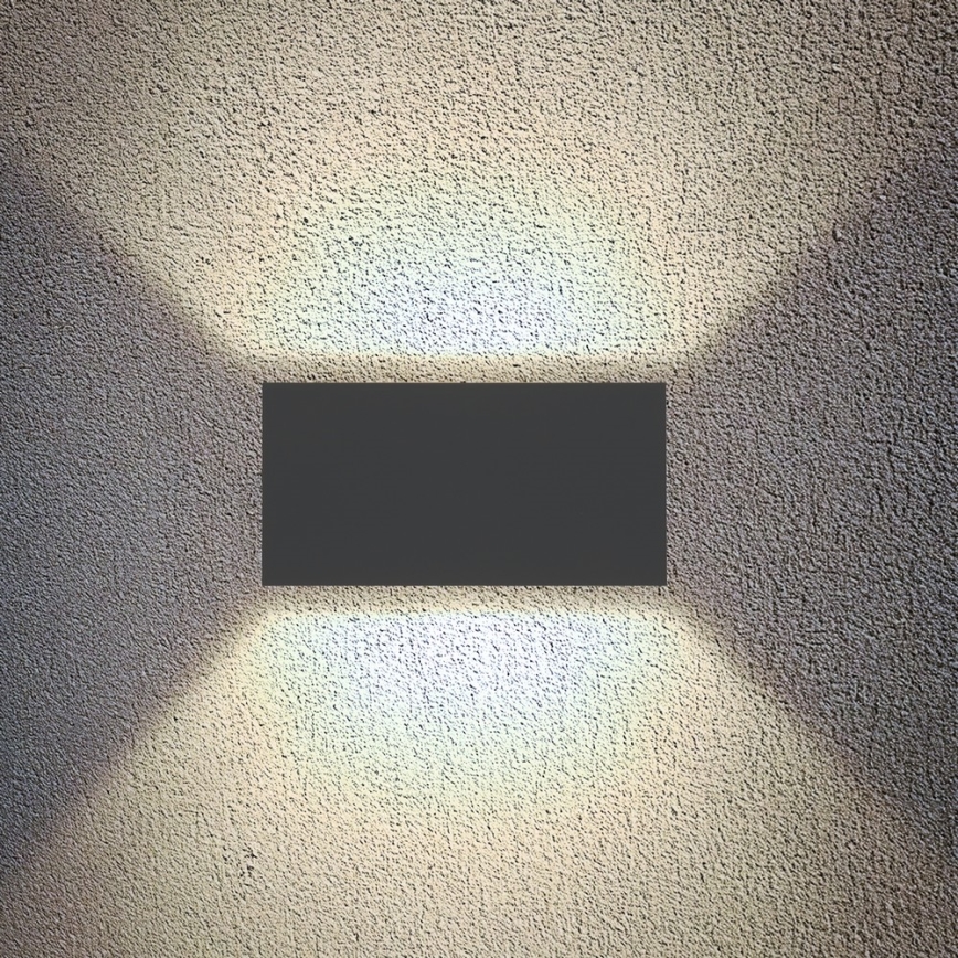 Brilagi - DOUBLE CUBE Outdoor LED Wall Light LED/12W/230V anthracite IP65