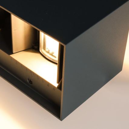 Brilagi - DOUBLE CUBE Outdoor LED Wall Light LED/12W/230V anthracite IP65