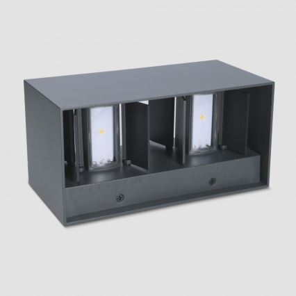 Brilagi - DOUBLE CUBE Outdoor LED Wall Light LED/12W/230V anthracite IP65
