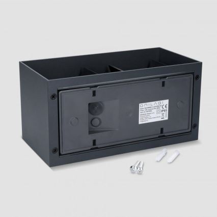 Brilagi - DOUBLE CUBE Outdoor LED Wall Light LED/12W/230V anthracite IP65