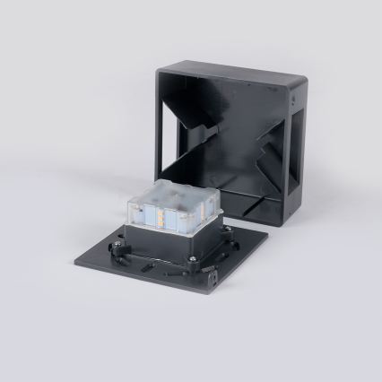 Brilagi - DOUBLERAY LED/6W/230V Anthracite Outdoor Wall Light IP54