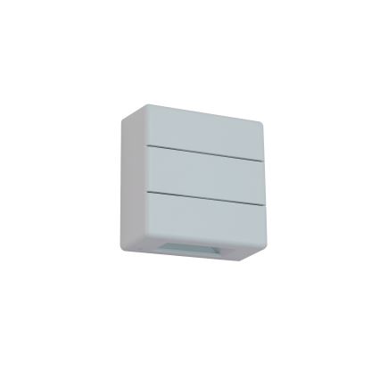 Brilagi - DOUBLERAY LINE LED/6W/230V White Outdoor Wall Light IP54