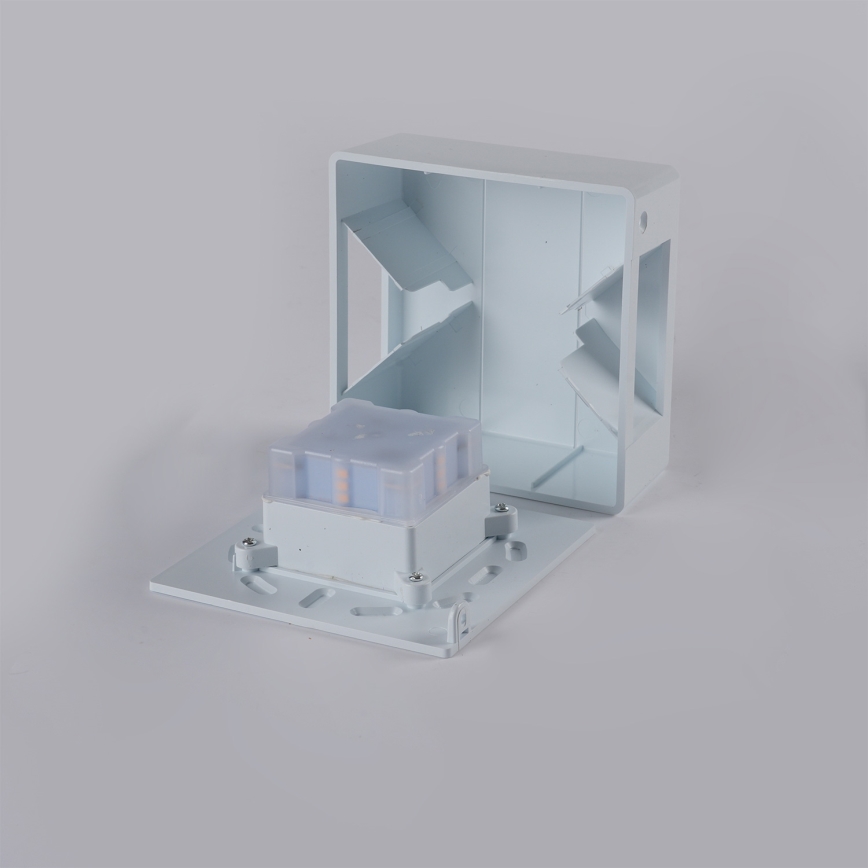 Brilagi - DOUBLERAY LINE LED/6W/230V White Outdoor Wall Light IP54