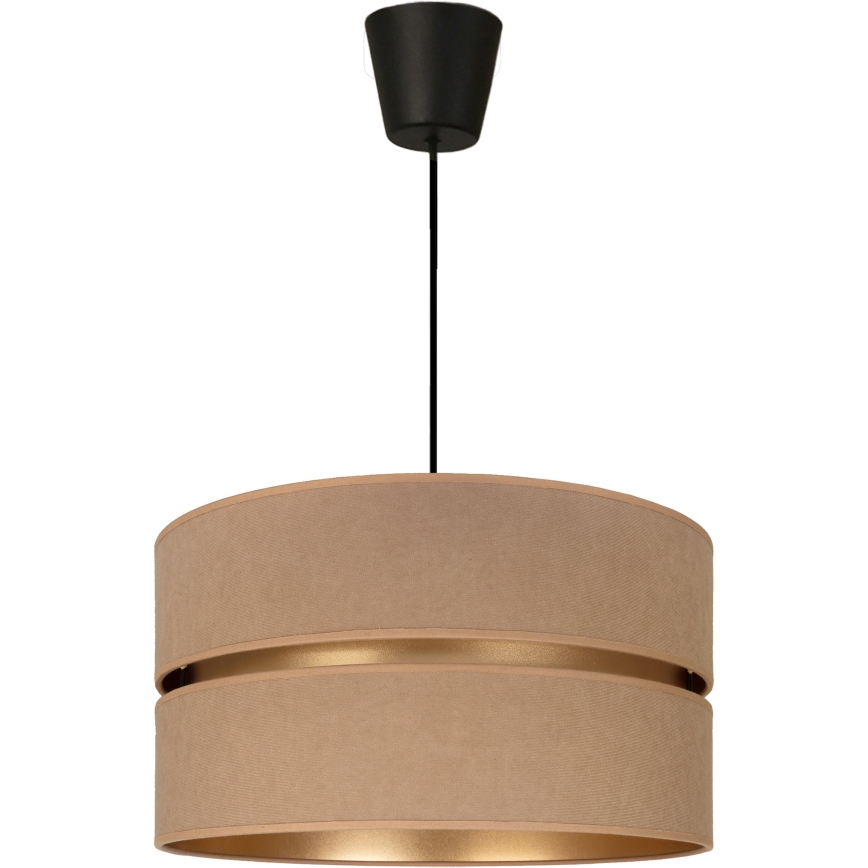 Brilagi - DUO-DUO Cable Pendant Light 1xE27/60W/230V dia. 40 cm beige/gold