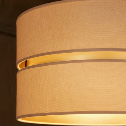 Brilagi - DUO-DUO Cable Pendant Light 1xE27/60W/230V dia. 40 cm beige/gold