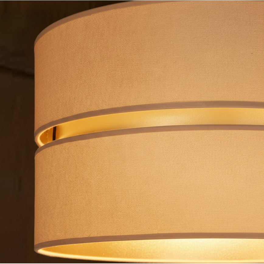 Brilagi - DUO-DUO Cable Pendant Light 1xE27/60W/230V dia. 40 cm beige/gold