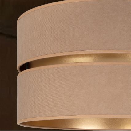 Brilagi - DUO-DUO Cable Pendant Light 1xE27/60W/230V dia. 40 cm beige/gold