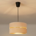 Brilagi - DUO-DUO Cable Pendant Light 1xE27/60W/230V Ø 40 cm cream/gold