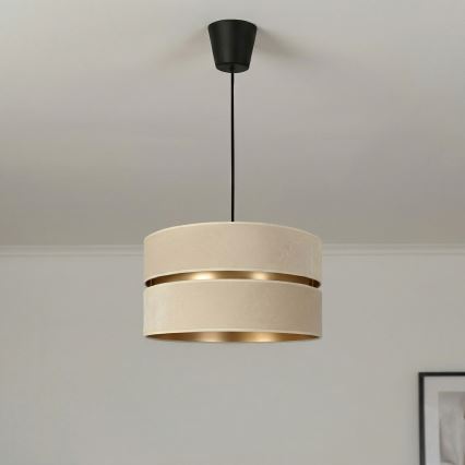 Brilagi - DUO-DUO Cable Pendant Light 1xE27/60W/230V Ø 40 cm cream/gold