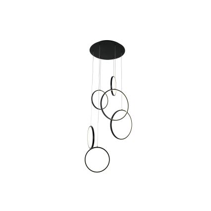 Brilagi - ECHO LED Cable Pendant LED/80W/230V 4000K Ø 50 cm Black