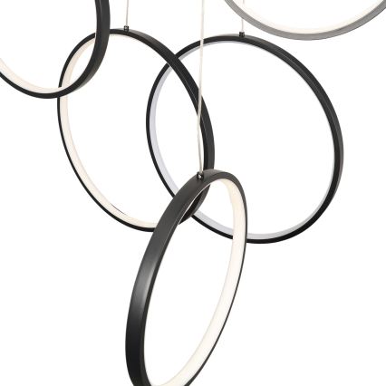 BRILAGI - ECHO LED Cable Pendant LED/80W/230V 4000K Ø 50 cm Black