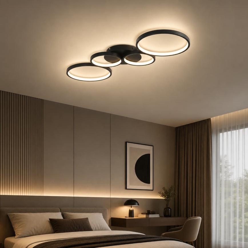 BRILAGI - ECHO LED Ceiling Light LED/40W/230V 4000K 32x90 cm black