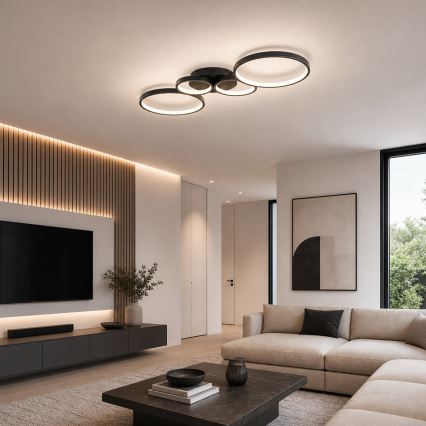 BRILAGI - ECHO LED Ceiling Light LED/40W/230V 4000K 32x90 cm black