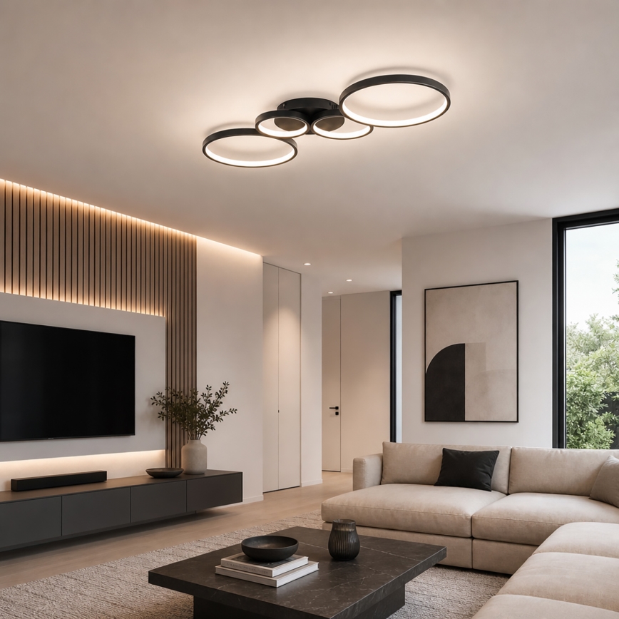 BRILAGI - ECHO LED Ceiling Light LED/40W/230V 4000K 32x90 cm black