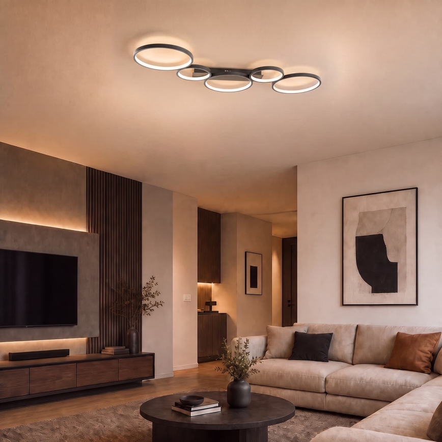 BRILAGI - ECHO LED Ceiling Light LED/60W/230V 4000K 45x110 cm black