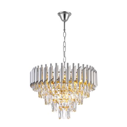 Brilagi - ECLIPSE Chain Chandelier 7xE14/10W/230V, Ø 48 cm, Silver