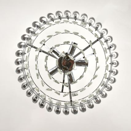 Brilagi - ECLIPSE Chain Chandelier 7xE14/10W/230V, Ø 48 cm, Silver