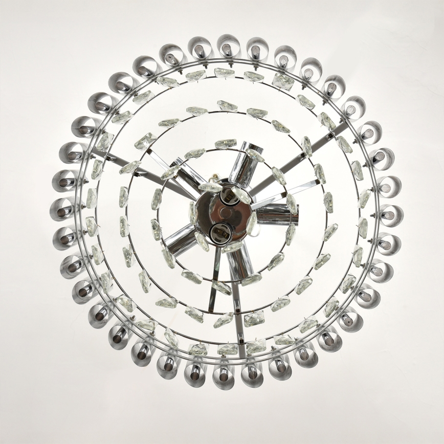 Brilagi - ECLIPSE Chain Chandelier 7xE14/10W/230V, Ø 48 cm, Silver