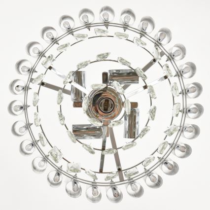 Brilagi - ECLIPSE chain-hung chandelier 5xE14/10W/230V, Ø 38 cm, silver