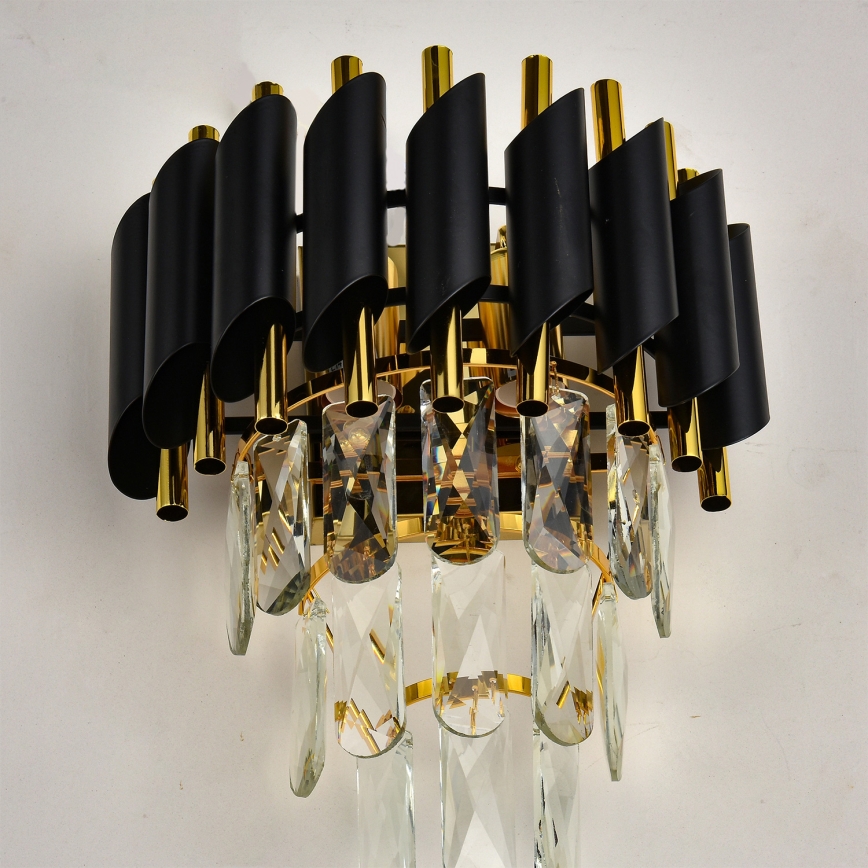 Brilagi - ECLIPSE Wall Light 2xE14/10W/230V Black/Gold