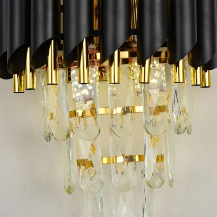 Brilagi - ECLIPSE Wall Light 2xE14/10W/230V Black/Gold