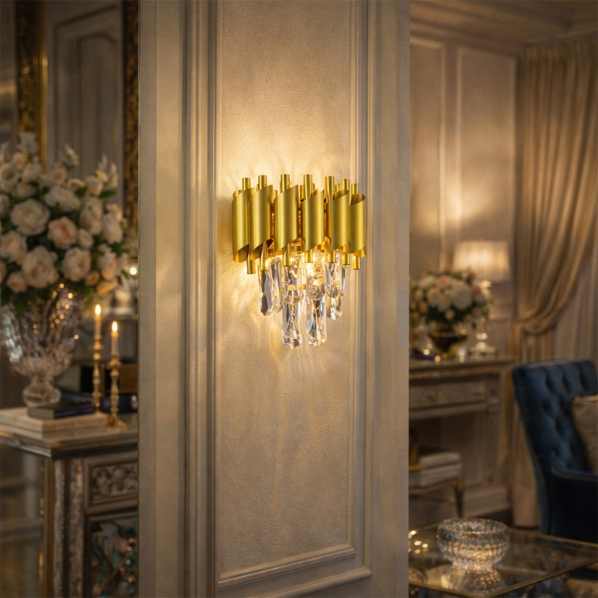 Brilagi - ECLIPSE Wall Light 2xE14/10W/230V, Gold