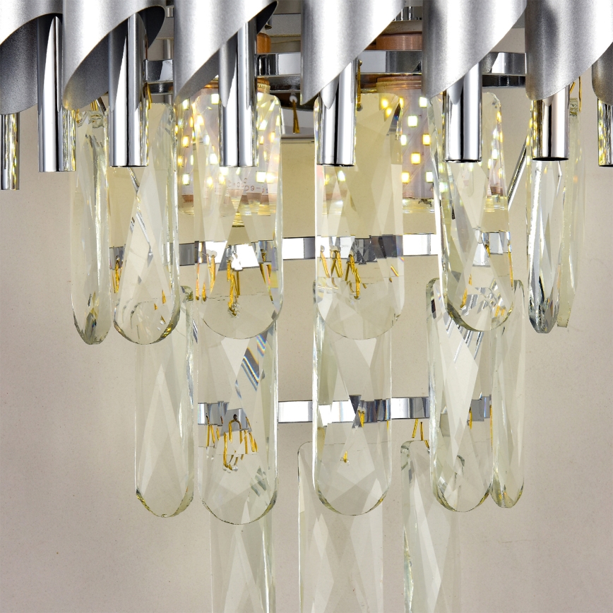 Brilagi - ECLIPSE Wall Light 2xE14/10W/230V Silver