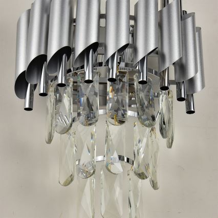 Brilagi - ECLIPSE Wall Light 2xE14/10W/230V Silver