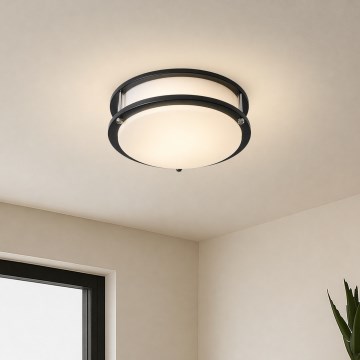 Brilagi - ELARO ceiling light 2xE27/40W/230V, Ø 26 cm, black
