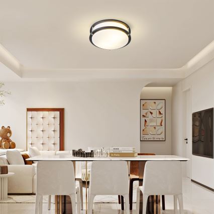 Brilagi - ELARO ceiling light 2xE27/40W/230V, Ø 26 cm, black