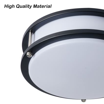 Brilagi - ELARO ceiling light 2xE27/40W/230V, Ø 26 cm, black