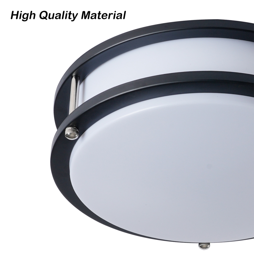 Brilagi - ELARO ceiling light 2xE27/40W/230V, Ø 26 cm, black