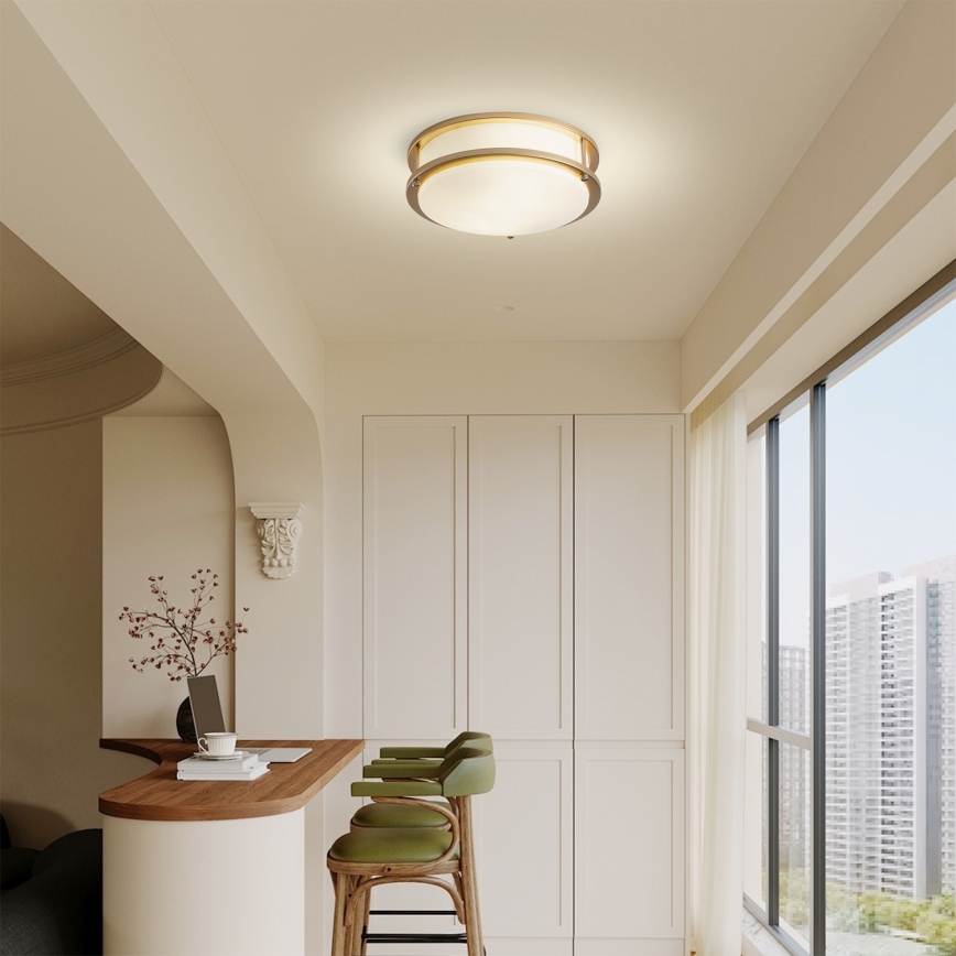 Brilagi - ELARO Ceiling Light 2xE27/40W/230V Ø 26 cm Gold