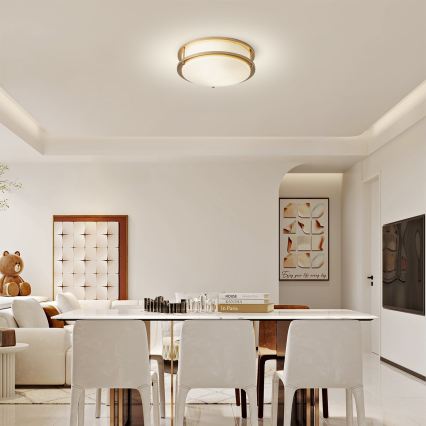 Brilagi - ELARO Ceiling Light 2xE27/40W/230V Ø 26 cm Gold