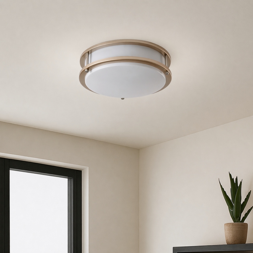 Brilagi - ELARO Ceiling Light 2xE27/40W/230V Ø 26 cm Gold