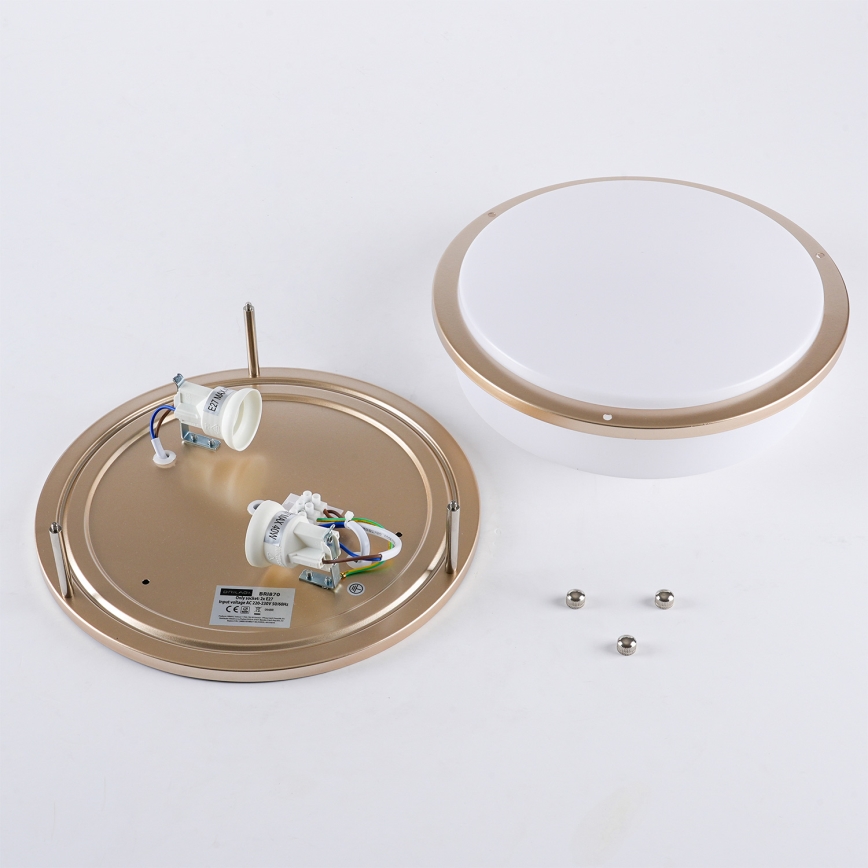 Brilagi - ELARO Ceiling Light 2xE27/40W/230V Ø 26 cm Gold