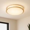 Brilagi - ELARO ceiling light 4xE27/40W/230V, diameter 41 cm, wood finish