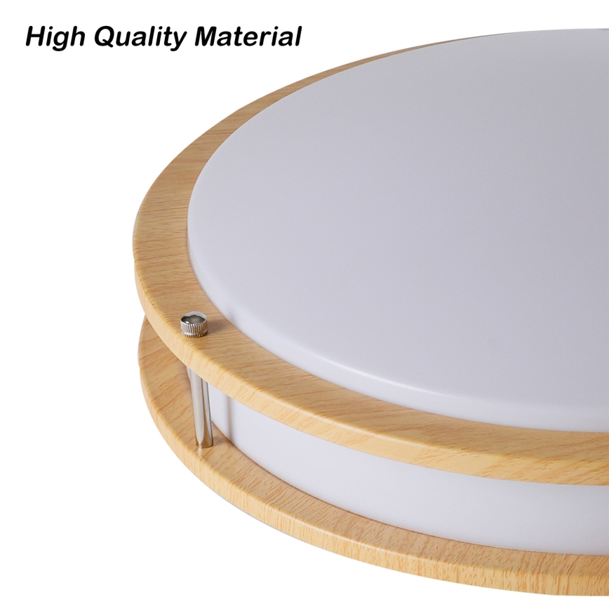 Brilagi - ELARO ceiling light 4xE27/40W/230V, diameter 41 cm, wood finish