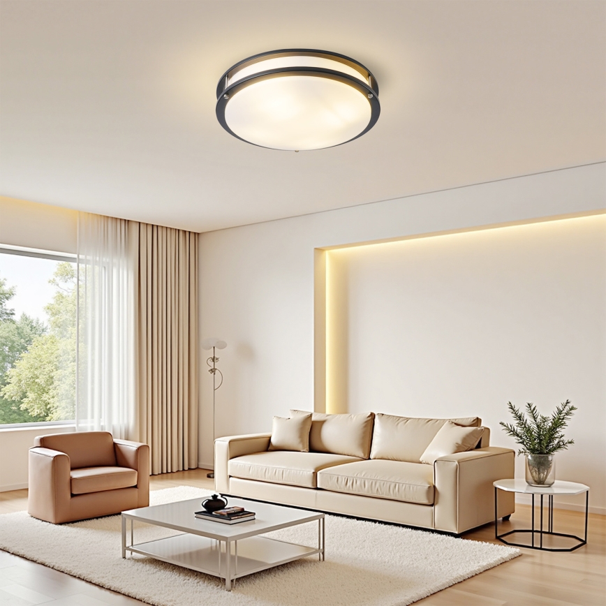 Brilagi - ELARO ceiling light 4xE27/40W/230V Ø 41 cm black