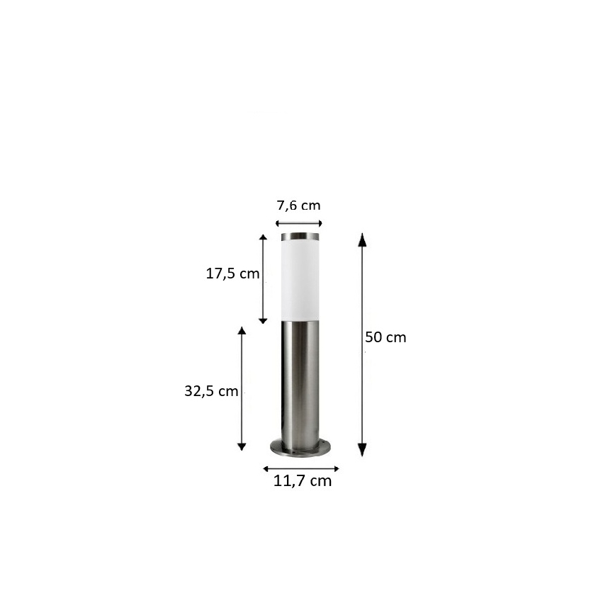 BRILAGI - Dimmable LED Outdoor Lamp ELIA 1xE27/6W/230V 2700-6500K IP44 Wi-Fi 50 cm Matte Chrome