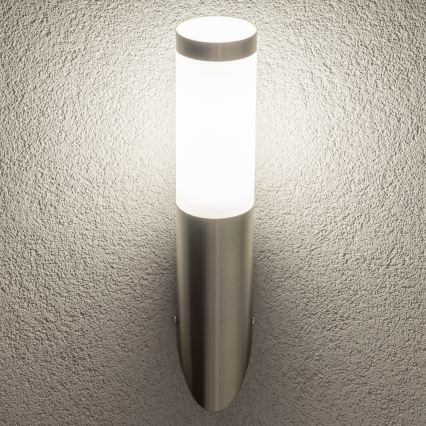 BRILAGI - Outdoor wall lamp ELIA 1xE27/20W/230V IP44 matte chrome